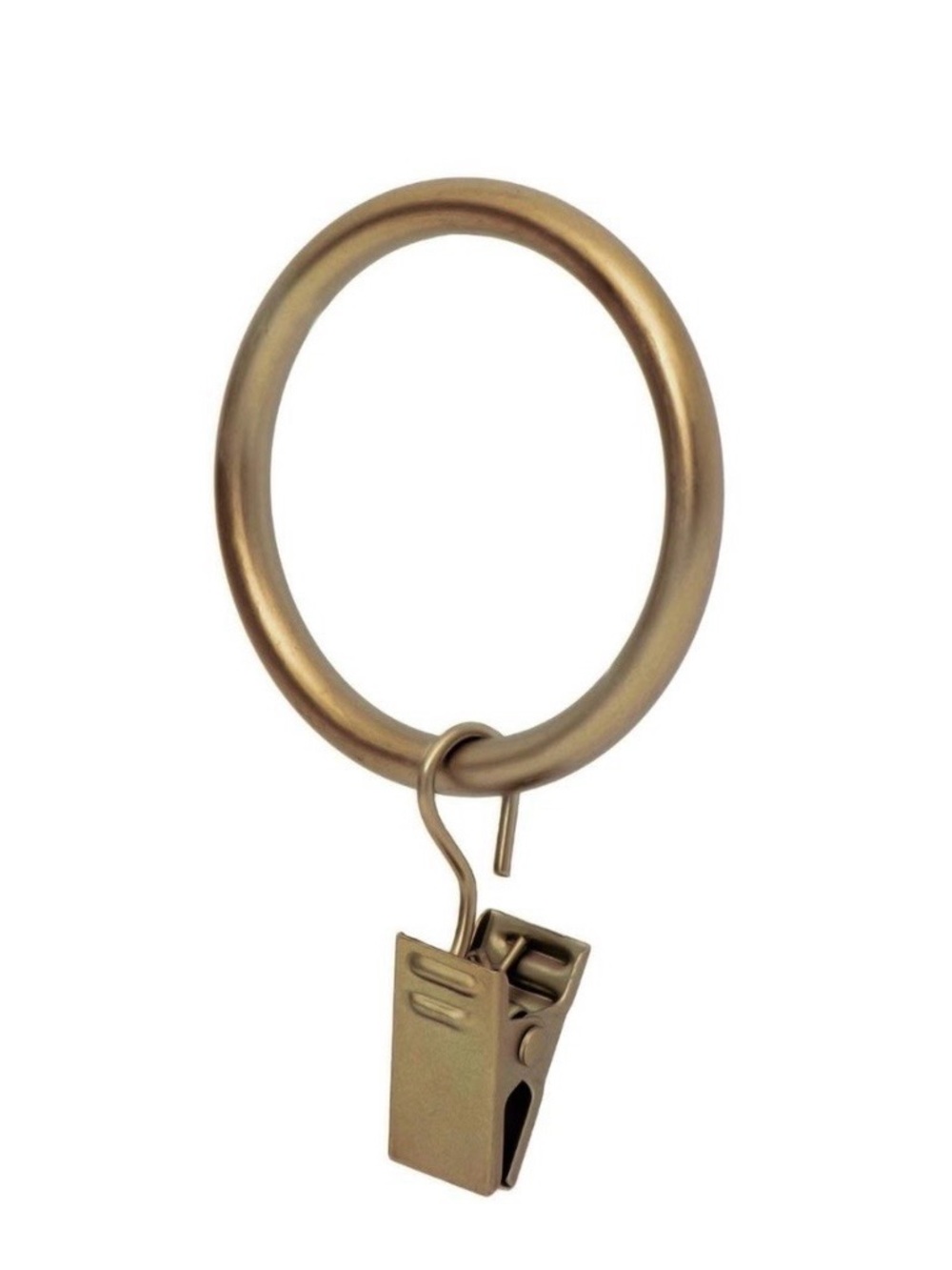 Drapery Curtain Clips 14Pc. Set - WARM GOLD